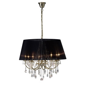 Olivia Antique Brass-Black Crystal Ceiling Lights Diyas Contemporary Crystal Ceiling Lights Olivia Antique Brass-Black Crystal Ceiling Lights Diyas Contemporary Crystal Ceiling Lights